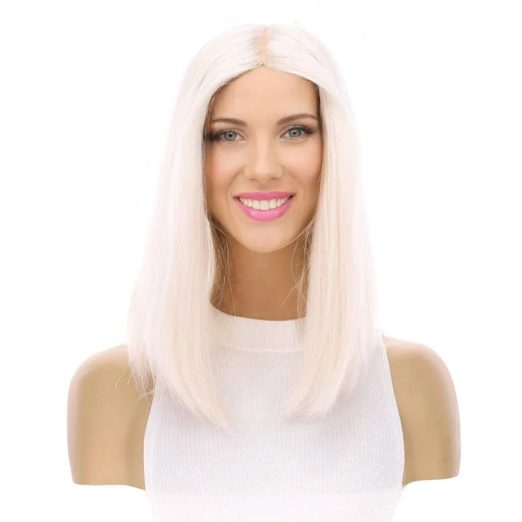 14" Emerald Silk Top Topper Ice Blonde