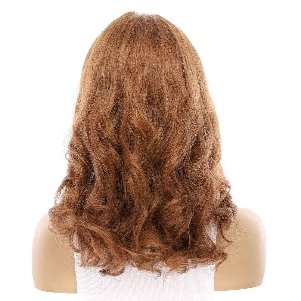 19" Nicole Silk Top Wig Copper Wavy