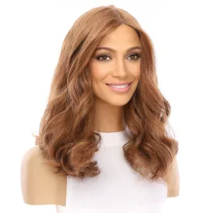 19" Nicole Silk Top Wig Copper Wavy