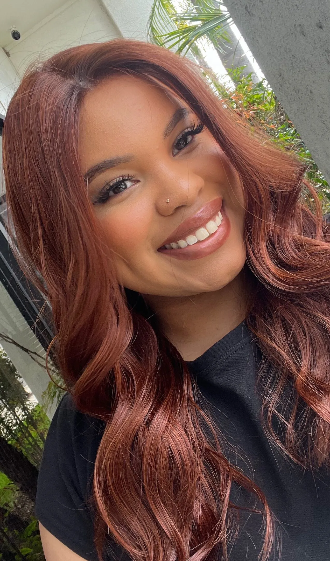 22" Reese Silk Top Wig Chili Red w/ Partial Rooting
