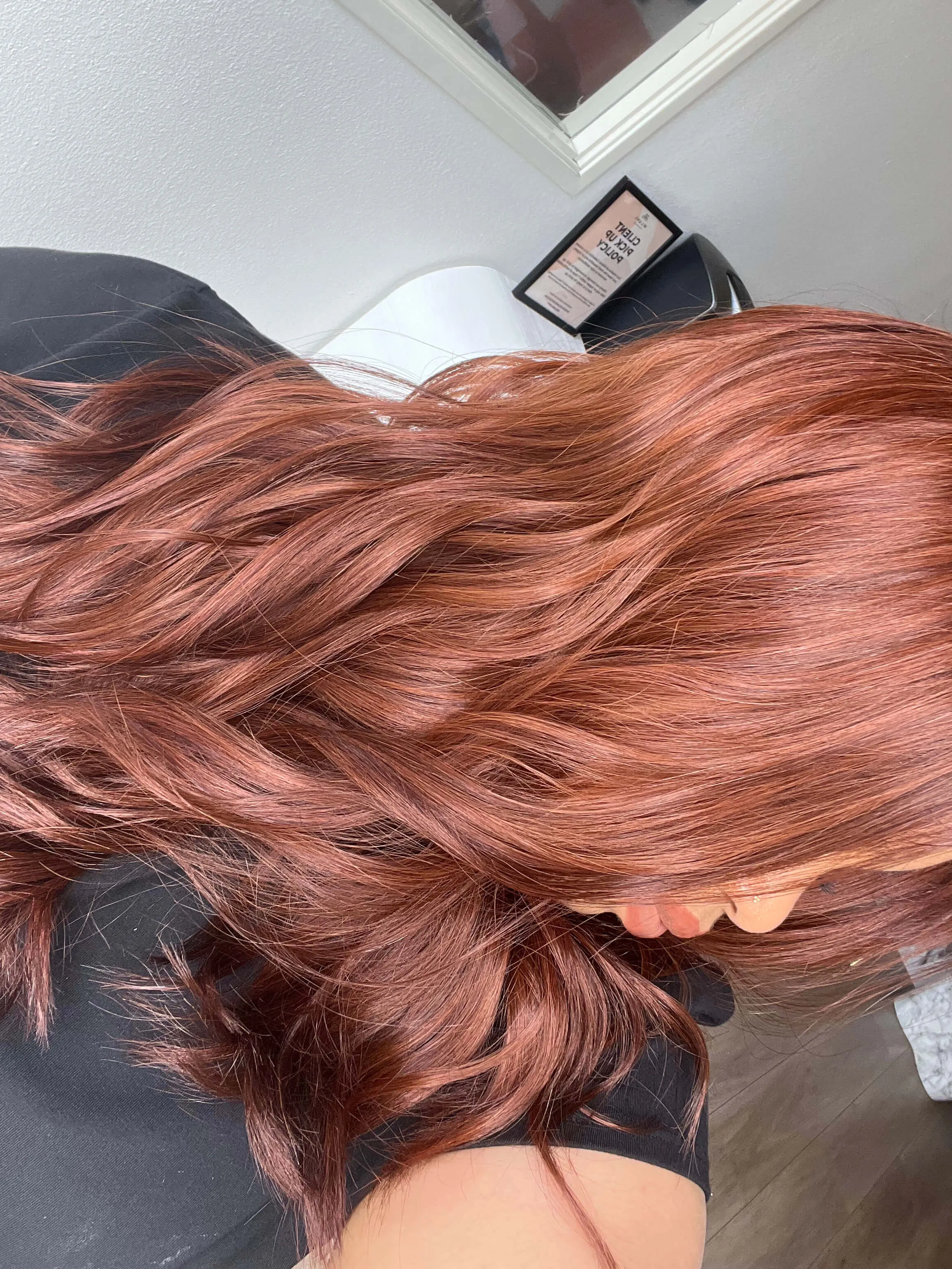 22" Reese Silk Top Wig Chili Red w/ Partial Rooting