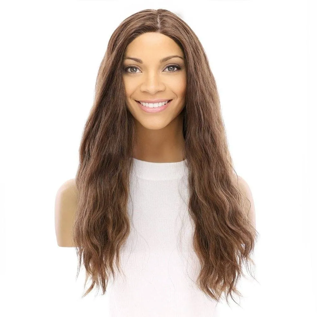 24" Gisele Silk Top Wig Medium Brown Babylight Wavy