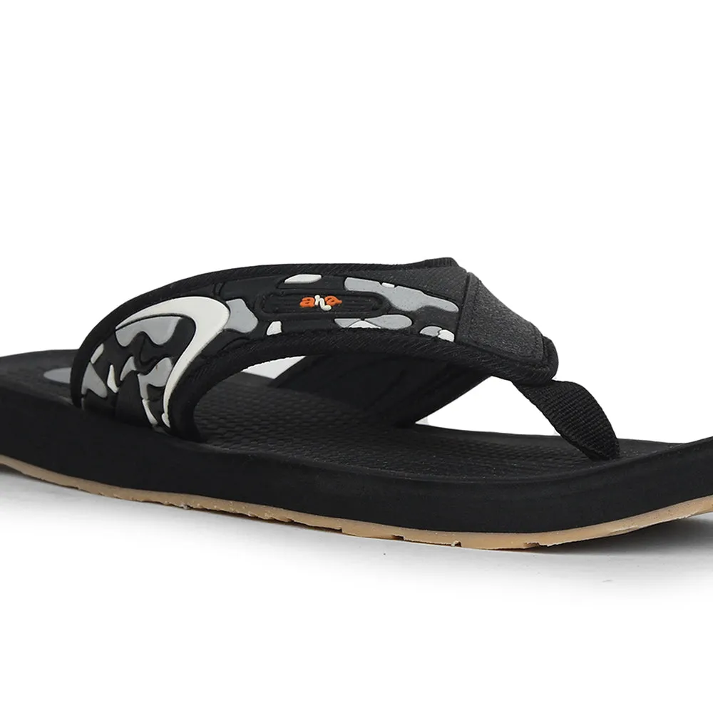 A-HA Black Casual Slipper For Men ANCO-7 By Liberty