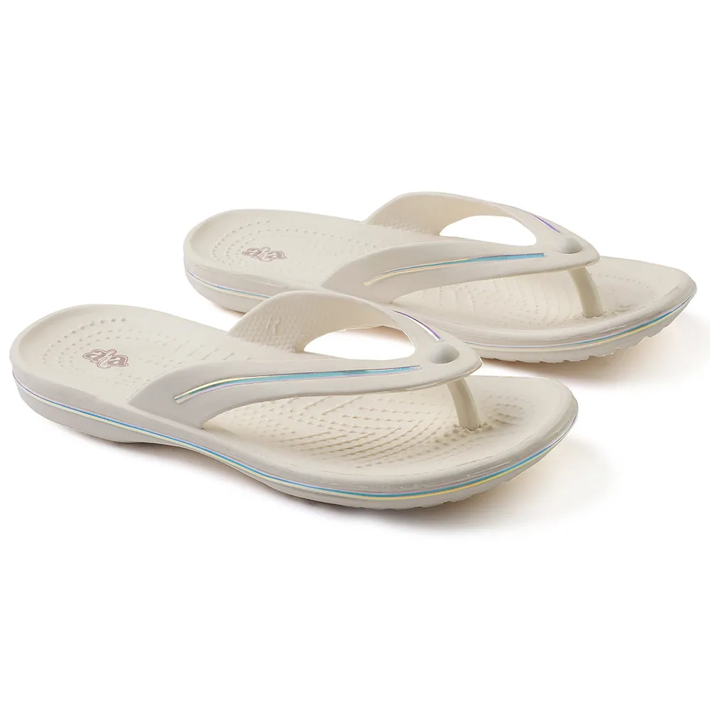 A-HA Off White Casual Slipper For Women MINY By Liberty