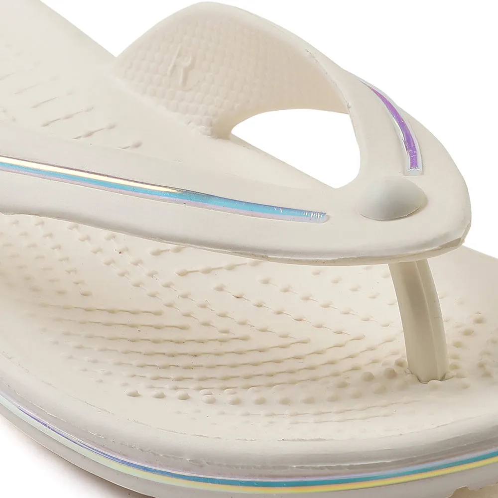 A-HA Off White Casual Slipper For Women MINY By Liberty