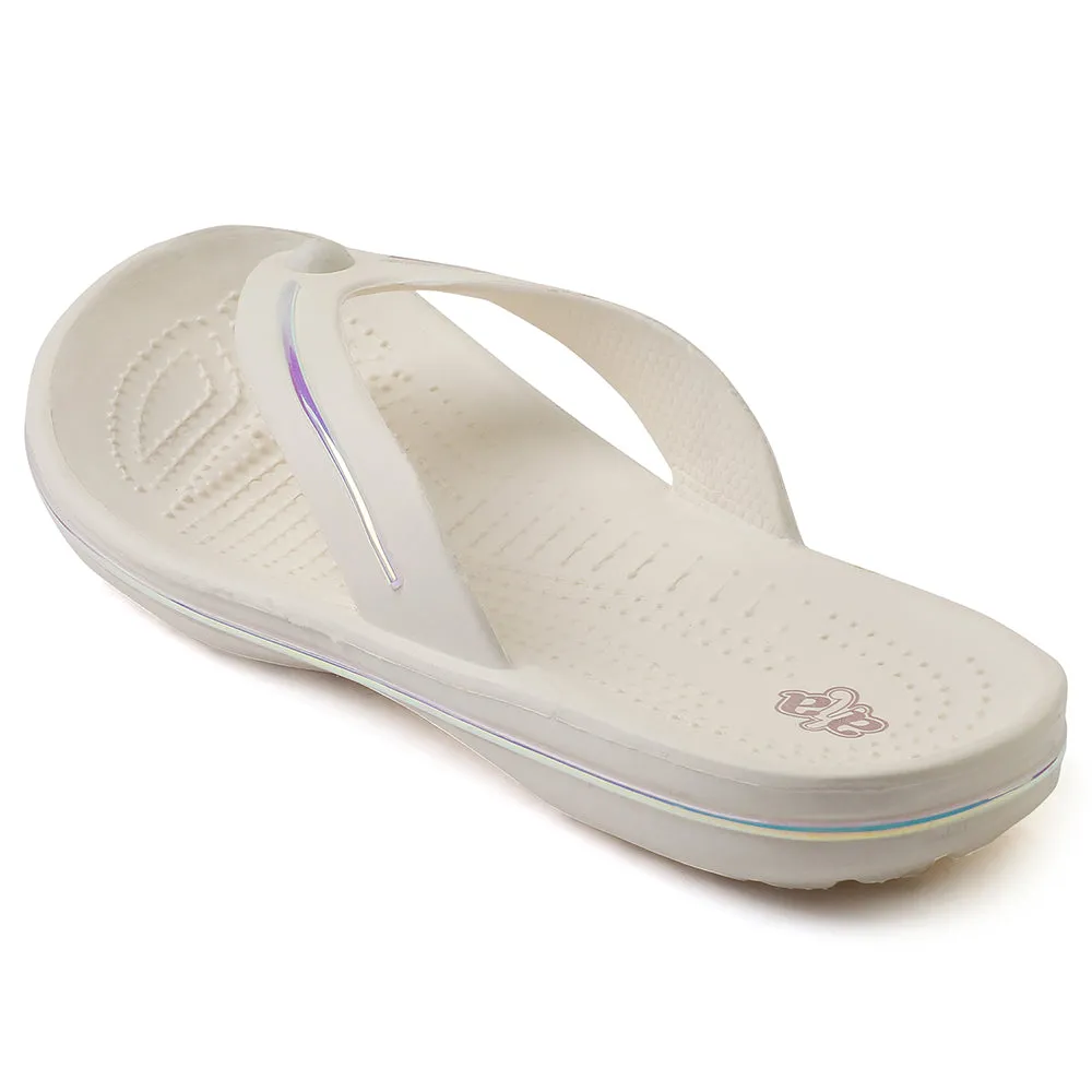 A-HA Off White Casual Slipper For Women MINY By Liberty