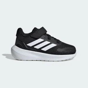 ADIDAS KID'S RUNFALCON 5 HOOK N' LOOP BLACK/WHITE RUNNING SHOES