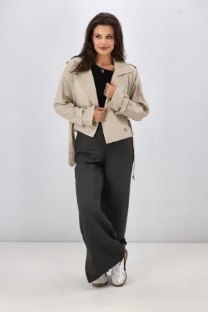 All About Eve Toledo Crop Trench Bone