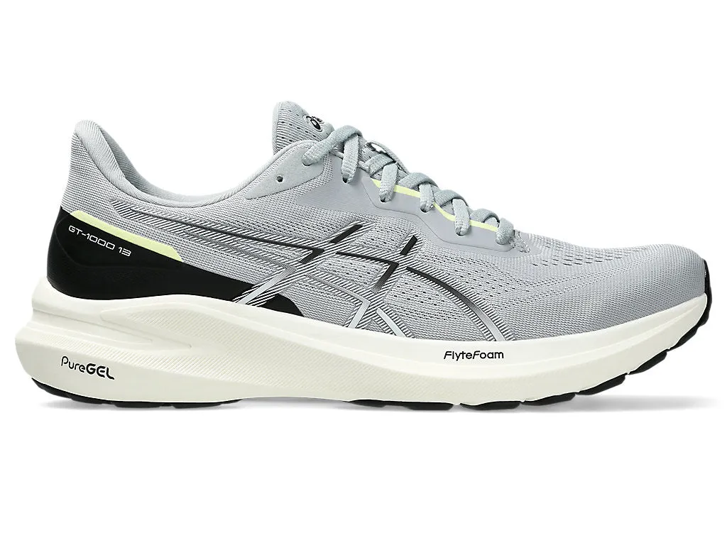ASICS MEN'S GT 1000-13 GREY/BLACK RUNNING SHOES