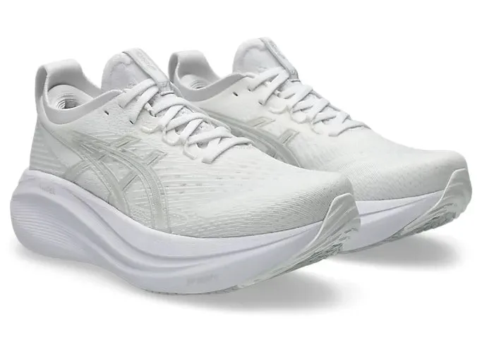 ASICS Nimbus 27 (White/Glacier Grey) - Women's