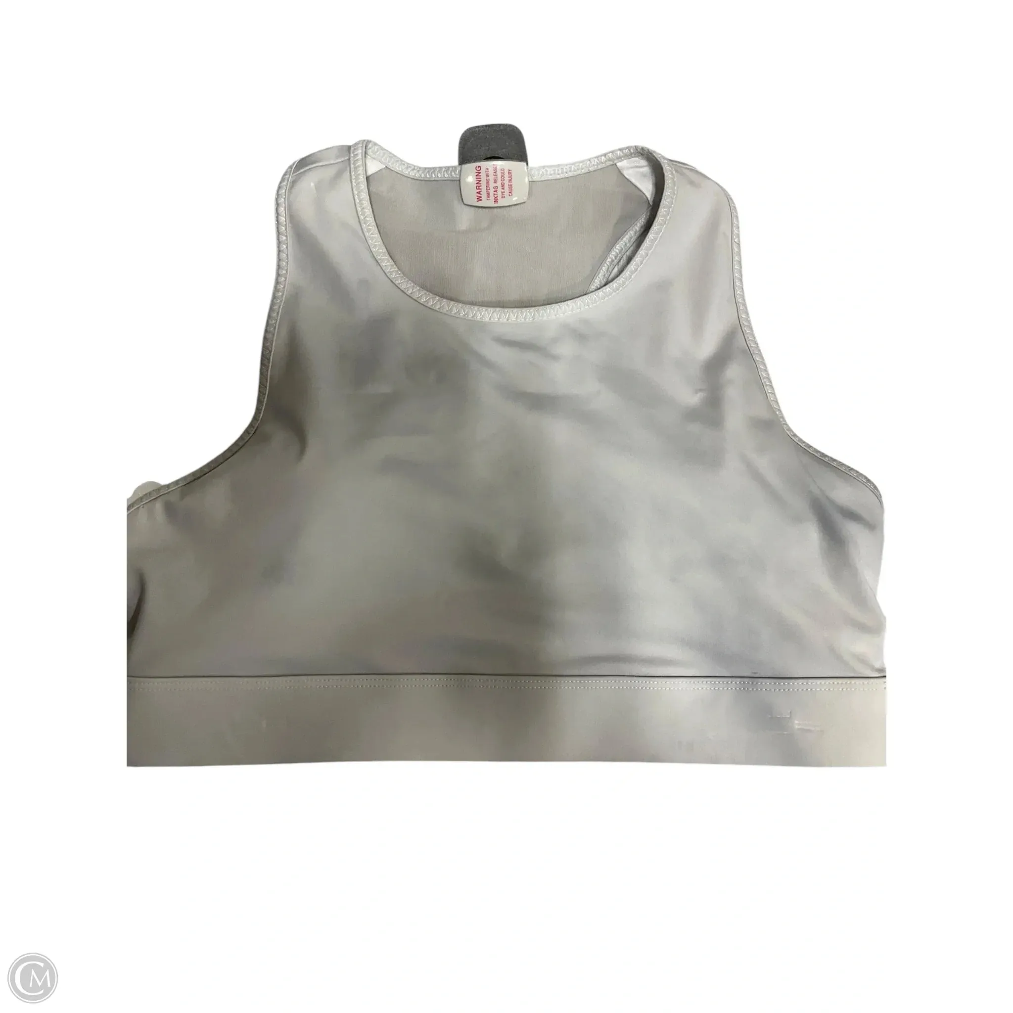 Athletic Bra By Fabletics In Grey, Size: 1x