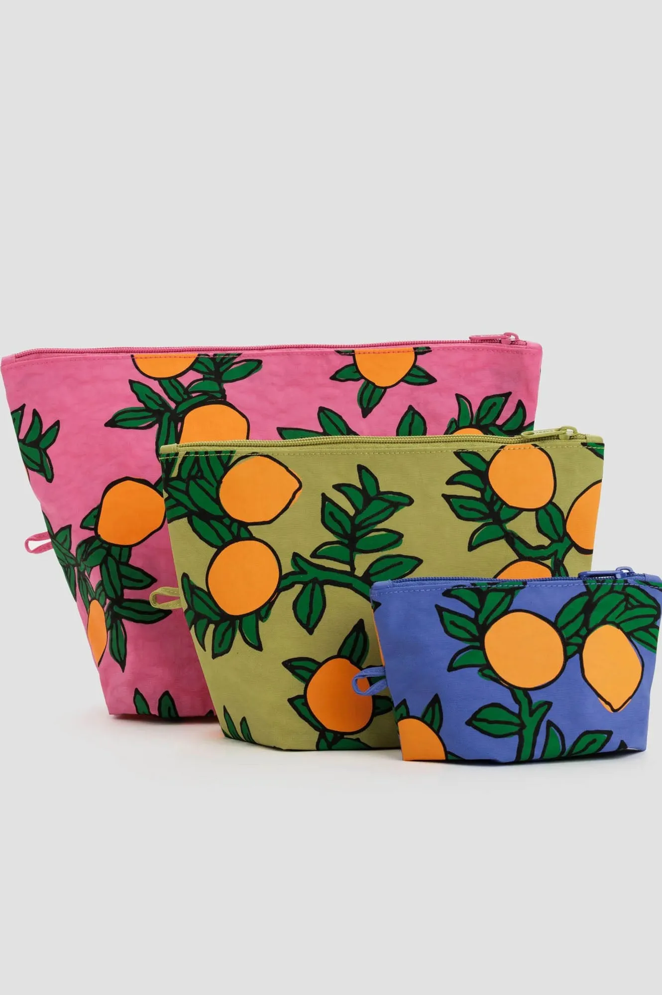 Baggu Go Pouch Orange Trees Set