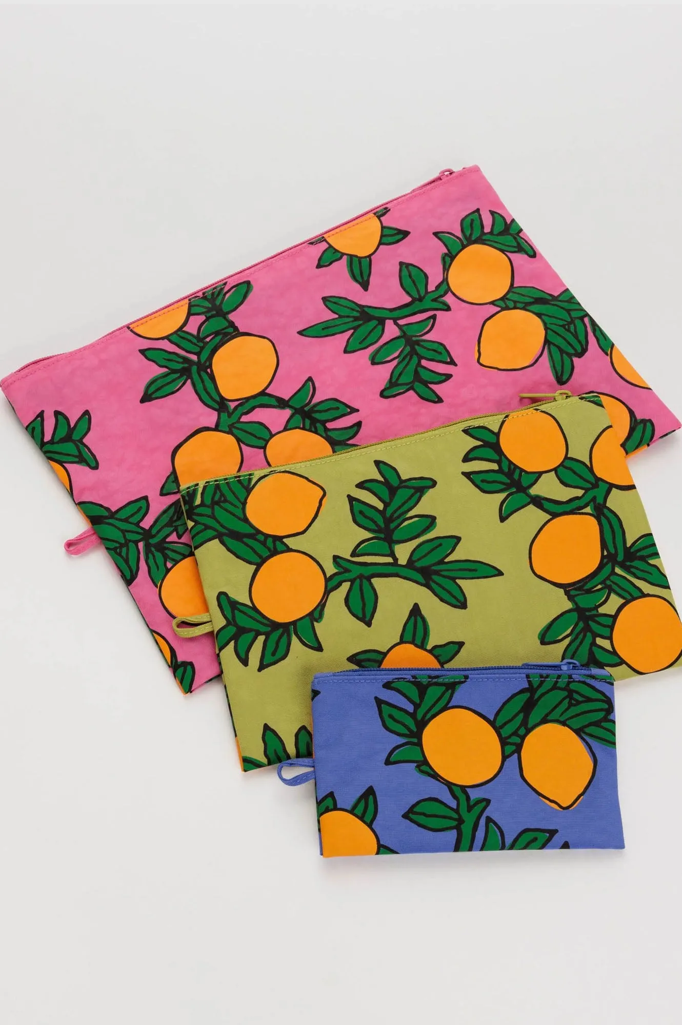 Baggu Go Pouch Orange Trees Set