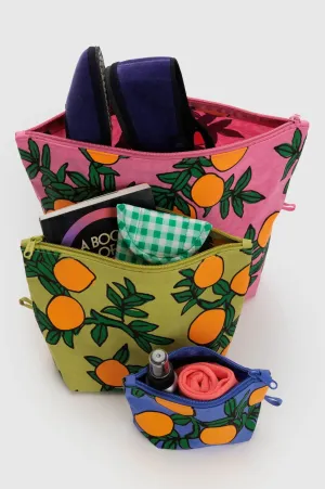 Baggu Go Pouch Orange Trees Set