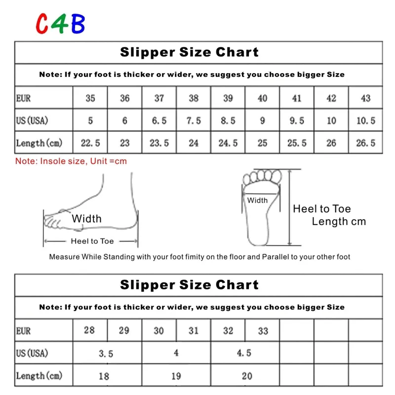 Big Flower Cartoons Parent Plush Home Slippers UGG Style