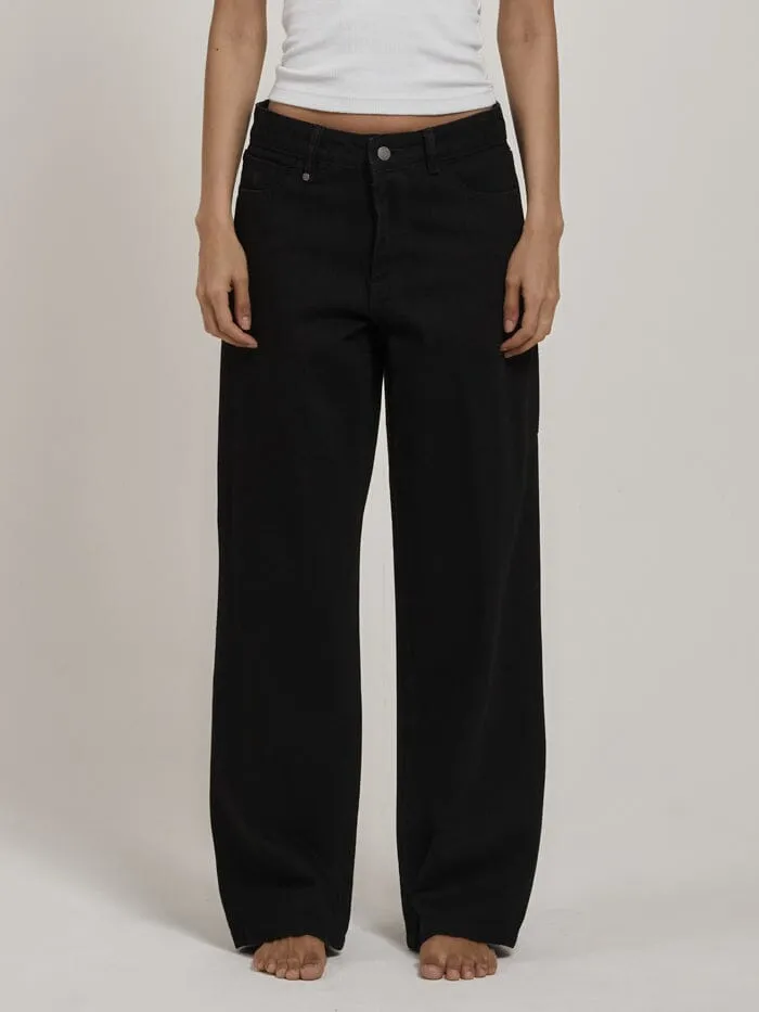Billie Low Rise Baggy Jean - Black Rinse