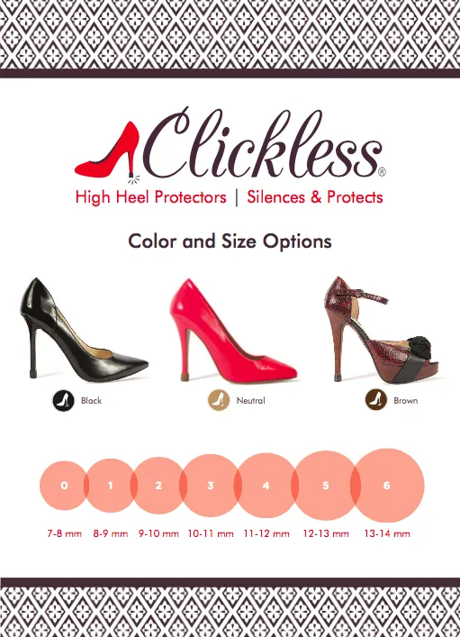Black Clickless® 7 Pairs