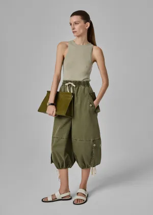 Braies Pant in Cotton Twill - Army Green