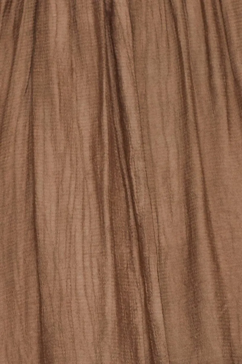 Brown A Line Dress Mini