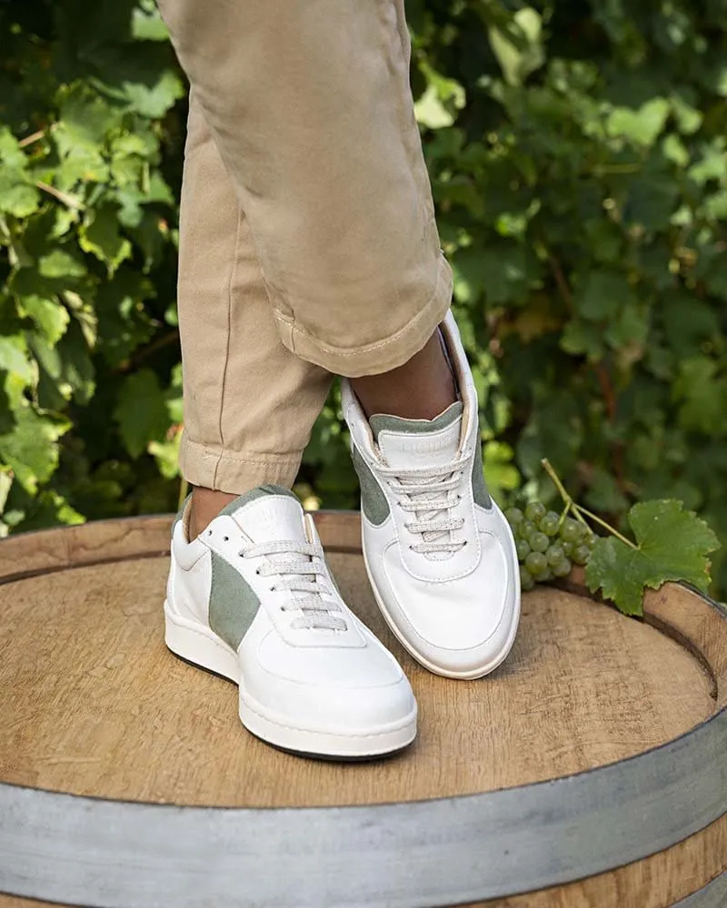 Cepage Grape Leather Unisex Vegan Sneakers | Chardonnay