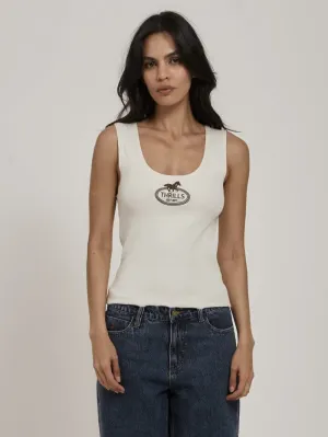 Chariot Oval Singlet - Heritage White