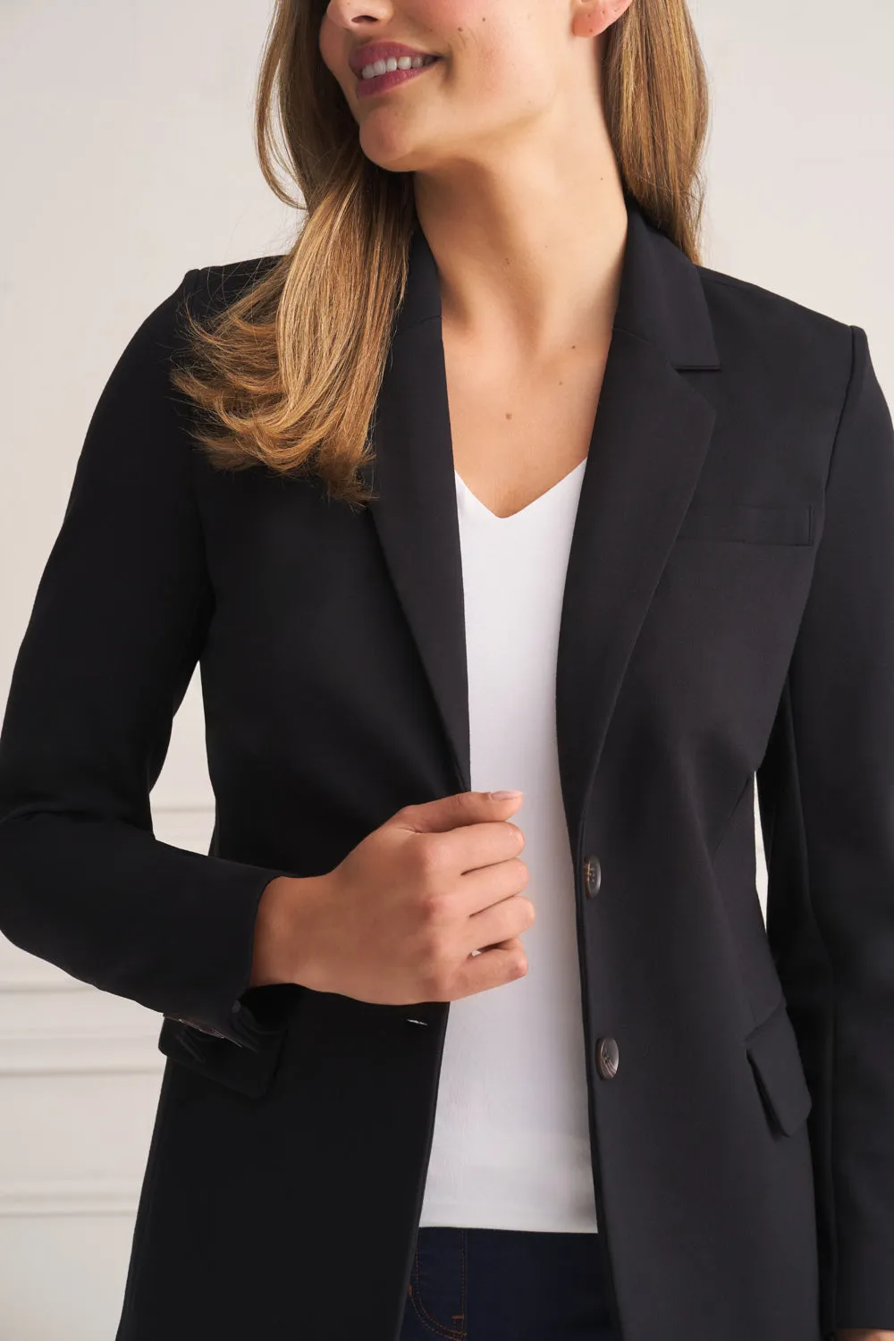 Classic Ponte Blazer - Black
