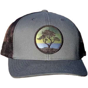 Curved Brim Trucker w/ Blackout Cypress