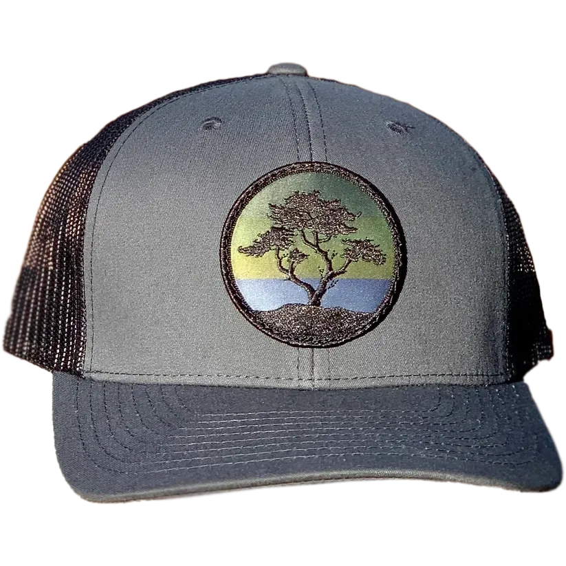Curved Brim Trucker w/ Blackout Cypress