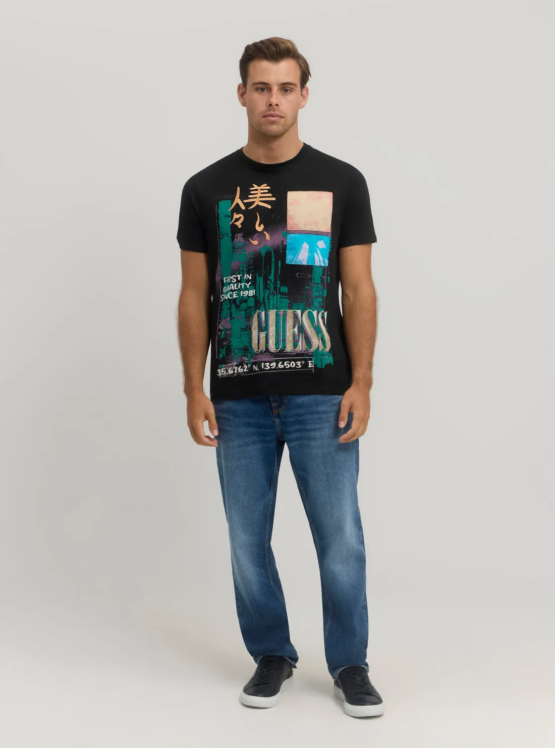 Eco Black Rise in the East T-Shirt