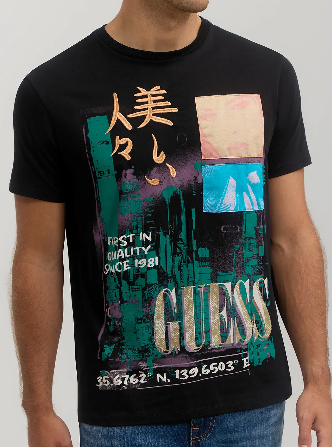 Eco Black Rise in the East T-Shirt