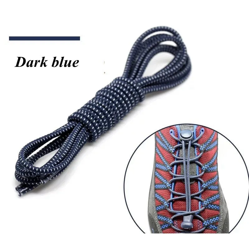 Elastic Shoelaces Round Locking No Tie Shoe Laces