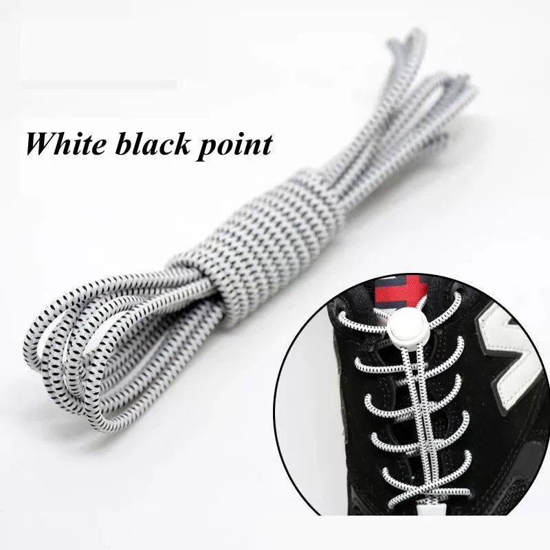 Elastic Shoelaces Round Locking No Tie Shoe Laces