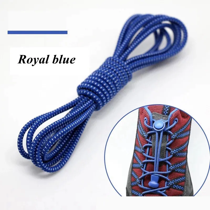 Elastic Shoelaces Round Locking No Tie Shoe Laces