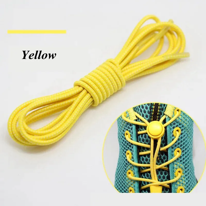 Elastic Shoelaces Round Locking No Tie Shoe Laces