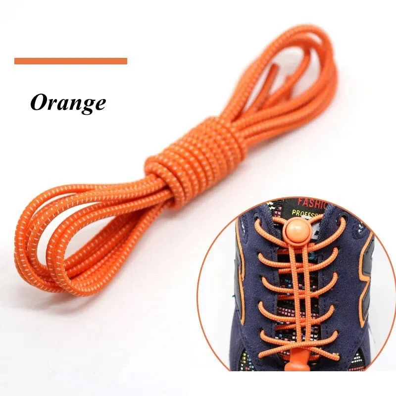 Elastic Shoelaces Round Locking No Tie Shoe Laces