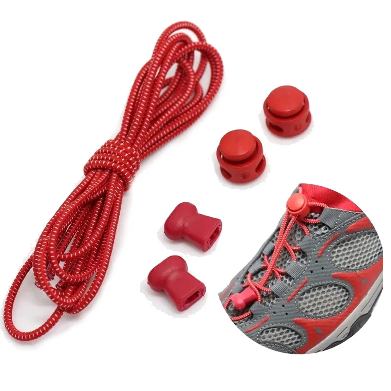 Elastic Shoelaces Round Locking No Tie Shoe Laces