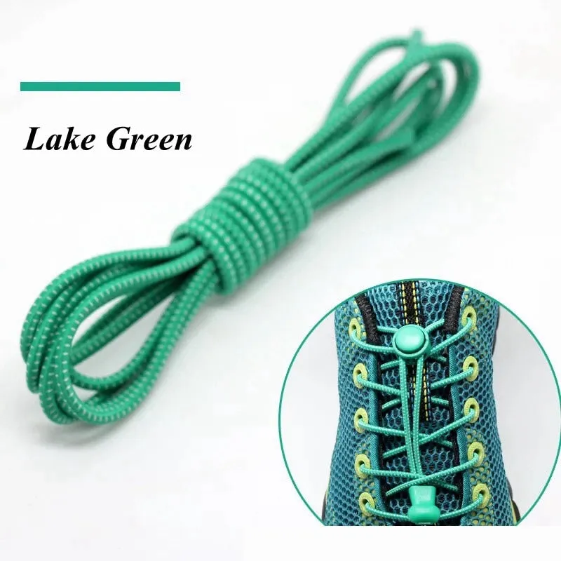 Elastic Shoelaces Round Locking No Tie Shoe Laces