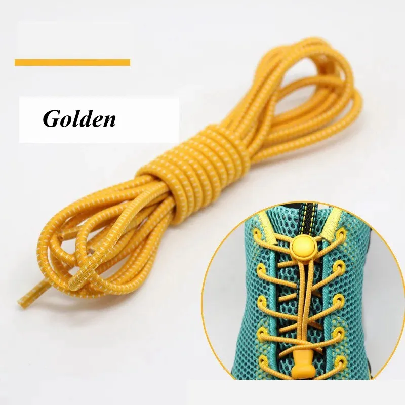 Elastic Shoelaces Round Locking No Tie Shoe Laces