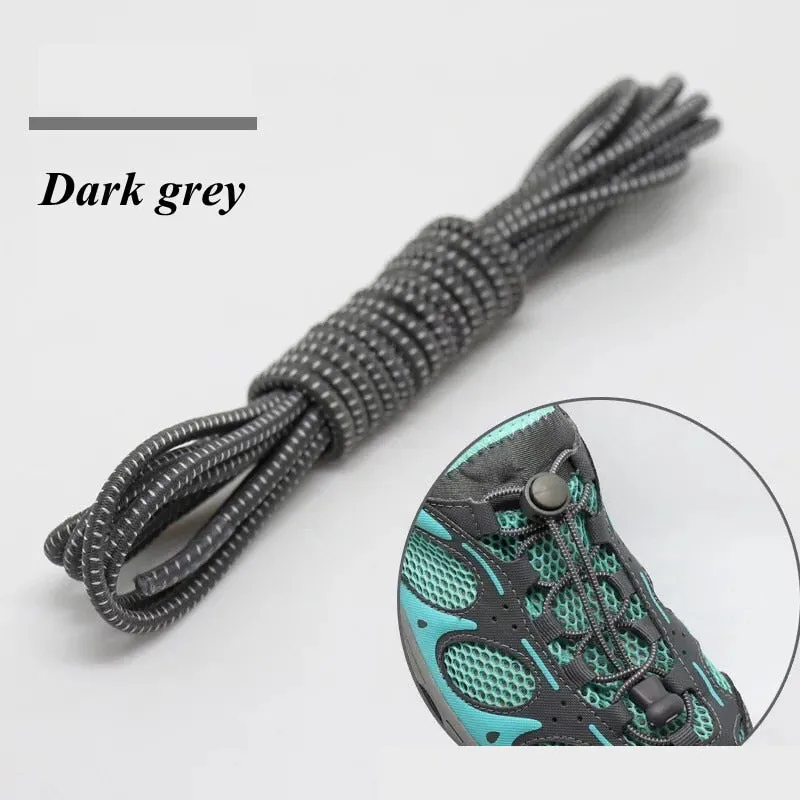 Elastic Shoelaces Round Locking No Tie Shoe Laces