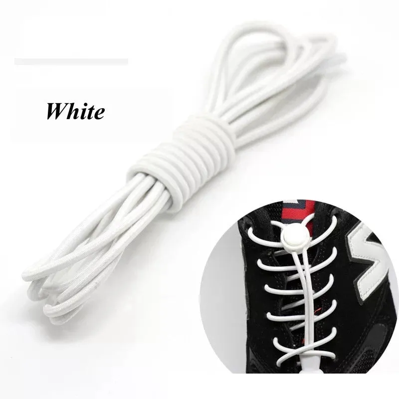 Elastic Shoelaces Round Locking No Tie Shoe Laces