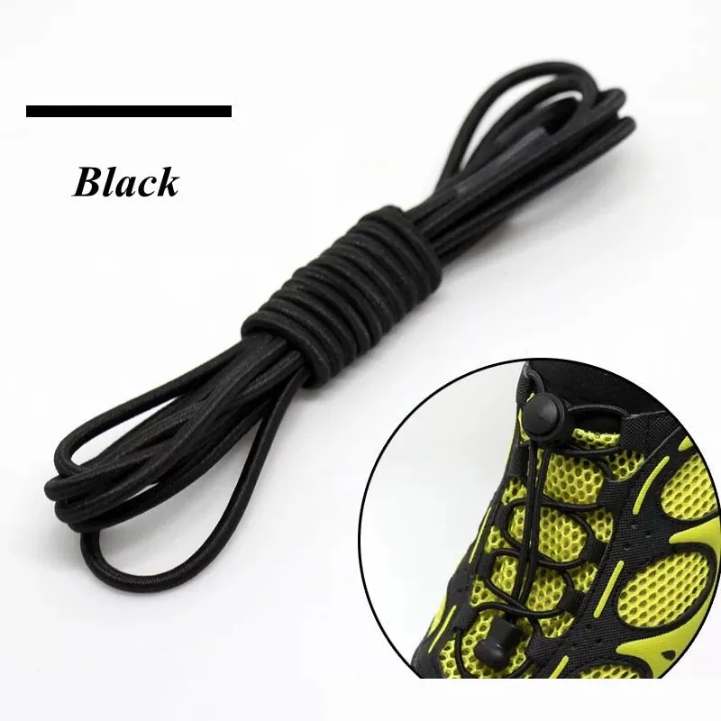 Elastic Shoelaces Round Locking No Tie Shoe Laces