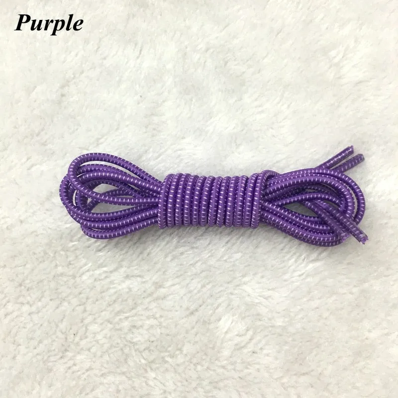 Elastic Shoelaces Round Locking No Tie Shoe Laces