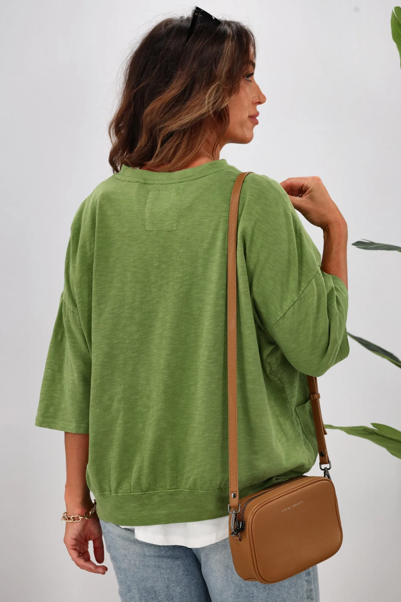 Elm Mazie Sweat Cedar Green
