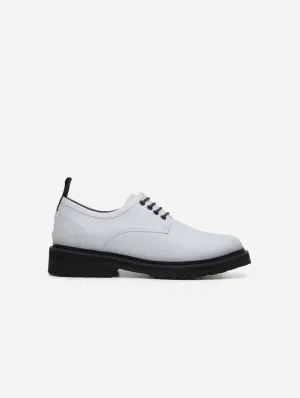 Everyday Unisex Vegan Corn Leather Derby Shoes | White