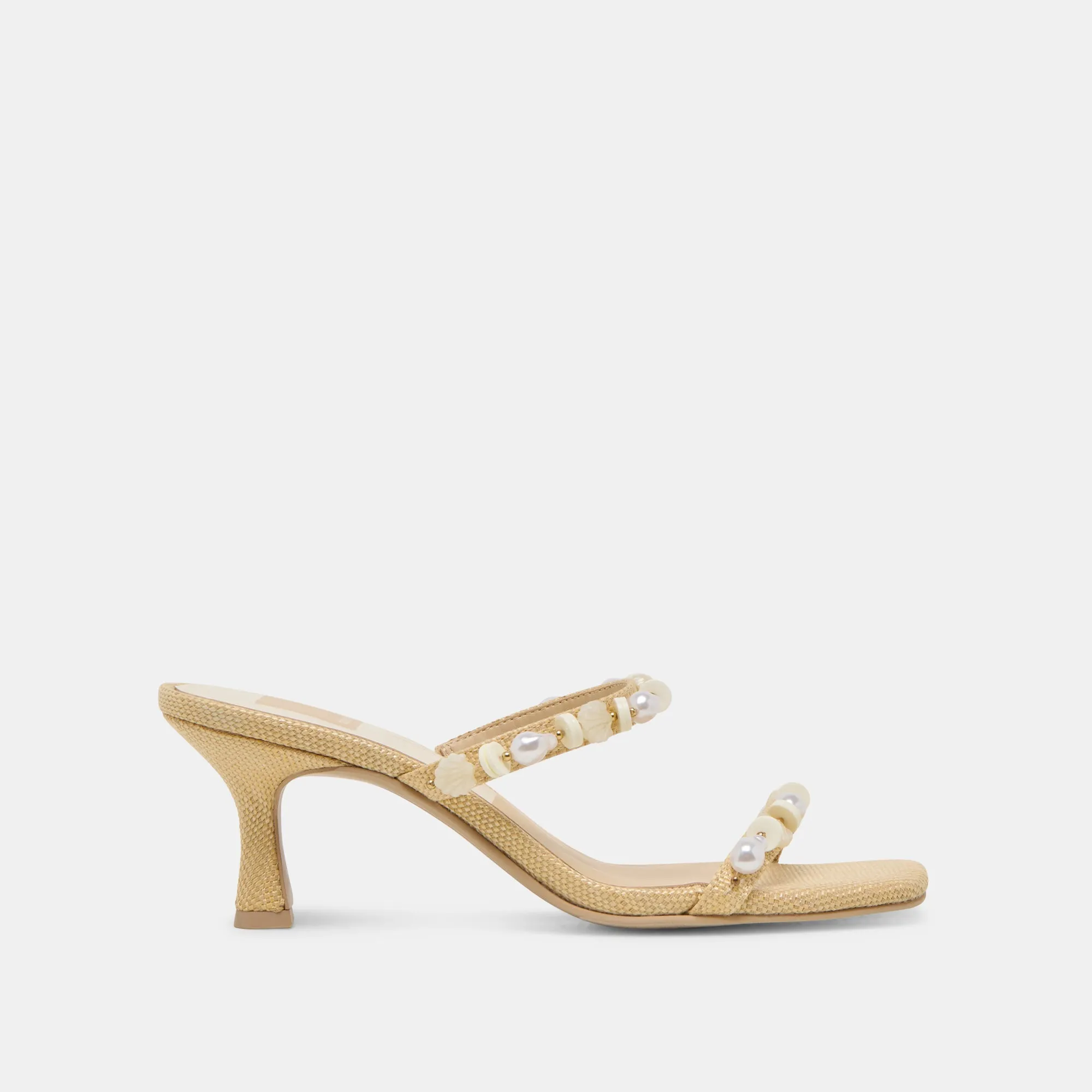 GRASON HEELS LT NATURAL RAFFIA