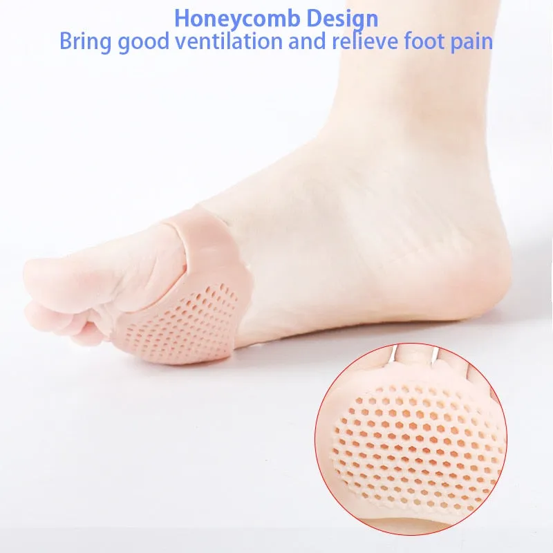 High Heel Shoes Pad Gel Insoles Breathable Health Care Massage insoles for feet Silicone Gel Padded Forefoot Insoles Honeycomb