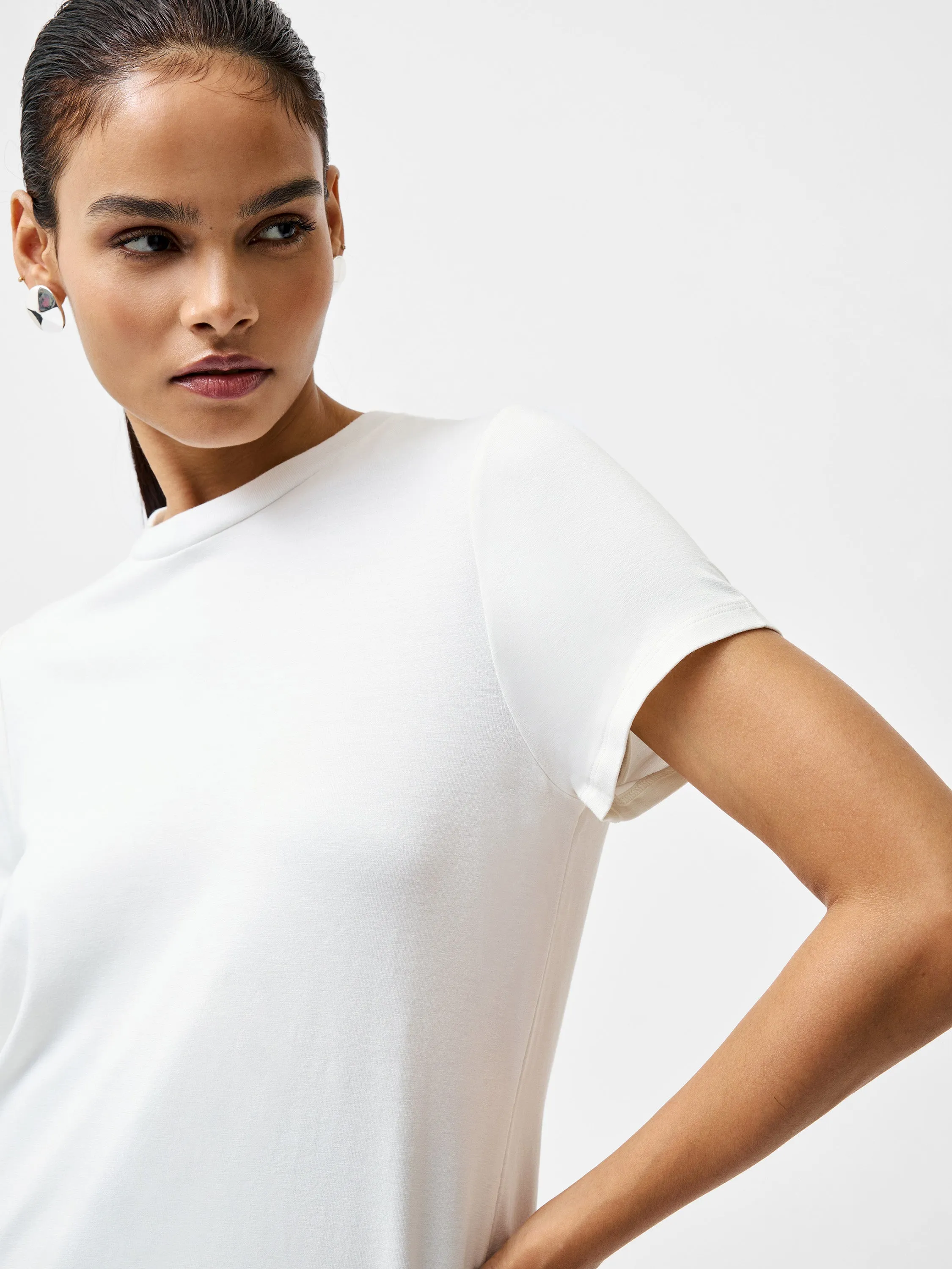 Justine Jersey Back Ruching T-Shirt