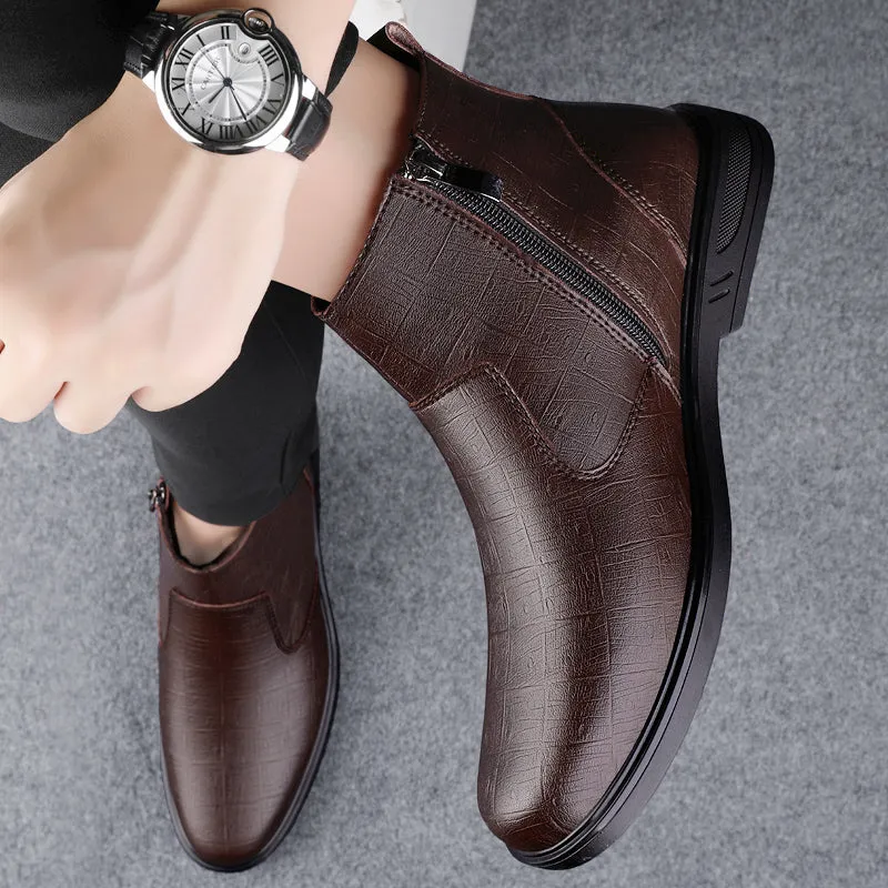 Leather Men Chelsea Boots
