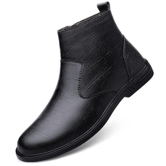 Leather Men Chelsea Boots
