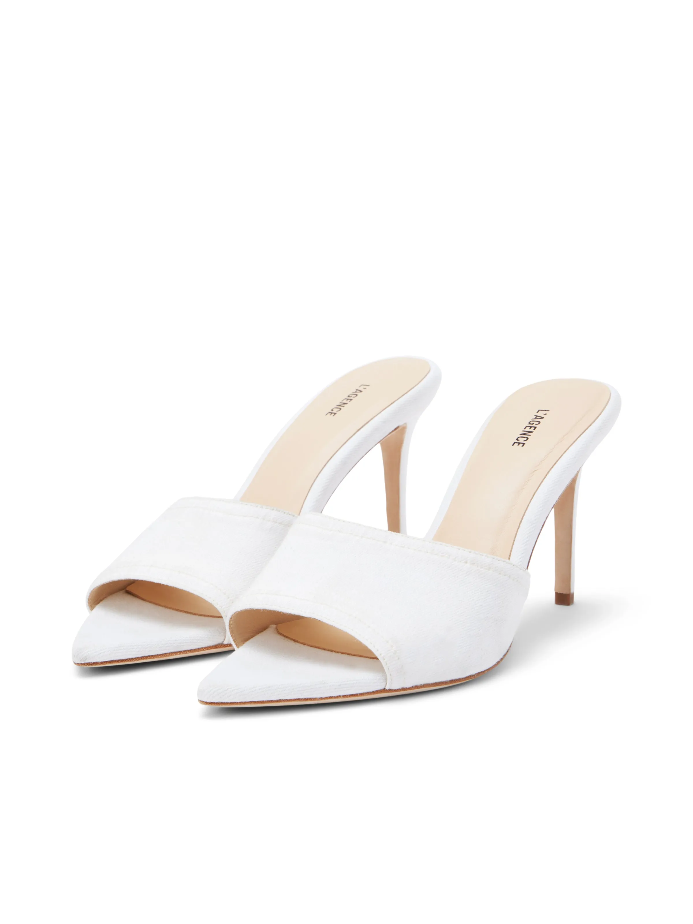 Lolita Denim Open-Toe Mule
